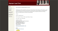 Desktop Screenshot of kamanlaw.com